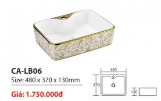Lavabo họa tiết ánh kim cao cấp
