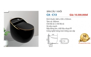 Bàn cầu quả trứng cao cấp liền khối