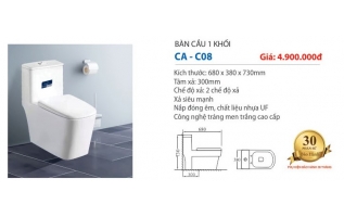 Bàn cầu liền khối cao cấp