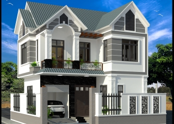Nhà Mái Thái 2 Mặt Tiền Hiện Đại - MS:MT41