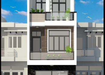 Nhà phố 3 tấm đẹp tại phường Quyết Thắng